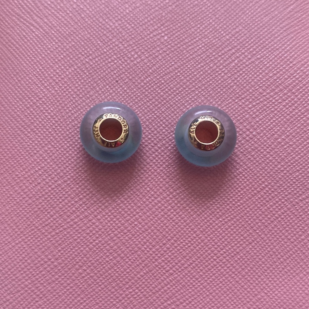 Pandora Light Blue Murano (Both included)